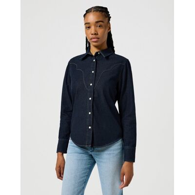 Koszula Damska Jeansowa Wrangler 112357525 Slim Yoke Shirt L Koszula Damska Jeansowa Wrangler 112357525 Slim Yoke Shirt L