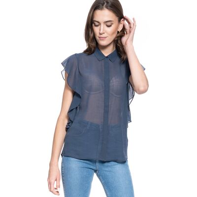 Koszula Damska Mustang Ellen Blouse Blue Nights 1009455 4085-36 S Koszula Damska Mustang Ellen Blouse Blue Nights 1009455 4085-36 S