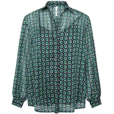Koszula damska Pepe Jeans Antonella w kwiaty-XS Koszula damska Pepe Jeans Antonella w kwiaty-XS