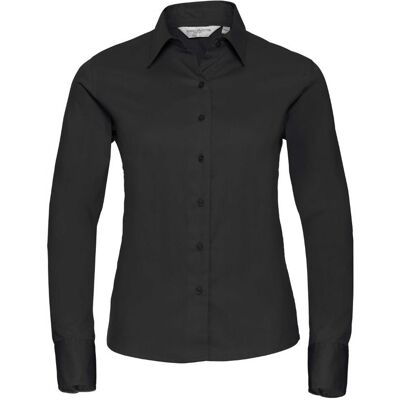Russell Koszula damska slim z długim rękawem Czarny r. 2XL Russell Koszula damska slim z długim rękawem Czarny r. 2XL