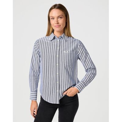KOSZULA DAMSKA SZARA PASKI WRANGLER 112362597 1 PKT SHIRT NAVY M KOSZULA DAMSKA SZARA PASKI WRANGLER 112362597 1 PKT SHIRT NAVY M