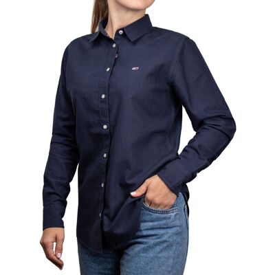 Tommy Hilfiger Koszula damska Tommy Jeans LADIES OXFORD SHIRT NAVY DW0DW13152424 S Tommy Hilfiger Koszula damska Tommy Jeans LADIES OXFORD SHIRT NAVY DW0DW13152424 S