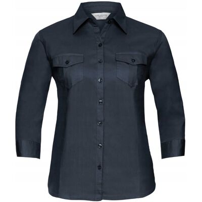 Russell Koszula damska z długim, zawijanym rękawem 3/4 Francuski Granatowy r. 2XL Russell Koszula damska z długim, zawijanym rękawem 3/4 Francuski Granatowy r. 2XL