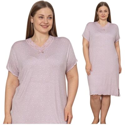 KOSZULA NOCNA DAMSKA MORELLA PREMIUM WISKOZOWA ELEGANCKA WYGODNA LUŹNA KRÓTKI RĘKAW LETNIA PLUS SIZE DUŻE ROZMIARY 3XL KOSZULA NOCNA DAMSKA MORELLA PREMIUM WISKOZOWA ELEGANCKA WYGODNA LUŹNA KRÓTKI RĘKAW LETNIA PLUS SIZE DUŻE ROZMIARY 3XL