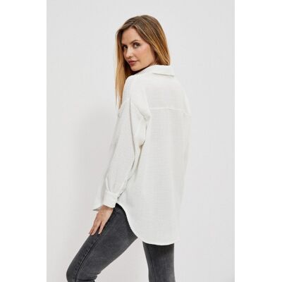 Moodo Koszula ze strukturalnej tkaniny-XL Moodo Koszula ze strukturalnej tkaniny-XL