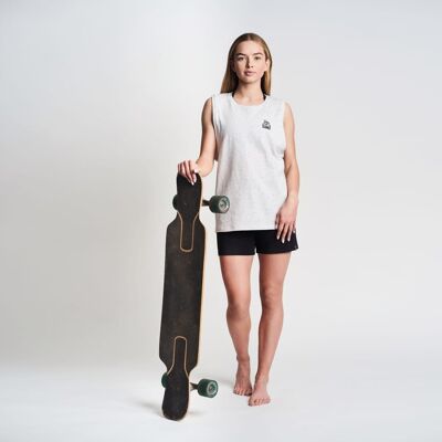 inna (Inny) Koszulka bawełniana bez rękawów damska luźna jasna szara Tank Top Cuna L inna (Inny) Koszulka bawełniana bez rękawów damska luźna jasna szara Tank Top Cuna L