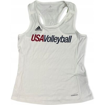 Koszulka biała damska Adidas USA VOLLEYBALL S Koszulka biała damska Adidas USA VOLLEYBALL S
