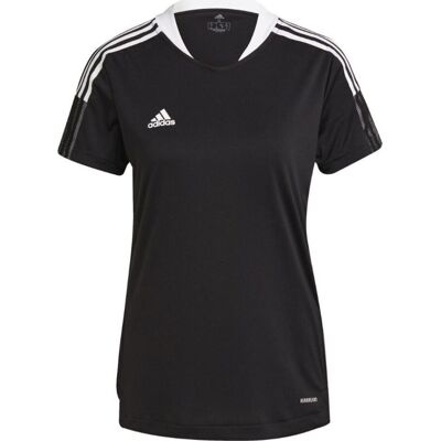 Koszulka damska adidas Condivo 21 Training Jersey czarna GM7582-S Koszulka damska adidas Condivo 21 Training Jersey czarna GM7582-S
