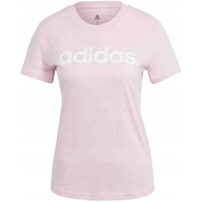 Koszulka damska adidas Loungwear Essentials Slim Logo Tee różowa GL0771 L Koszulka damska adidas Loungwear Essentials Slim Logo Tee różowa GL0771 L