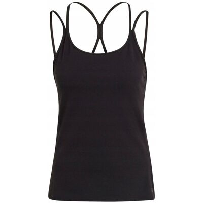 Koszulka damska adidas Studio Slim Strappy Back Tank Top czarna HE3140 M Koszulka damska adidas Studio Slim Strappy Back Tank Top czarna HE3140 M