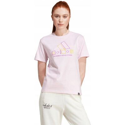 Koszulka damska adidas Xpress Logo różowa IY3413 XS Koszulka damska adidas Xpress Logo różowa IY3413 XS