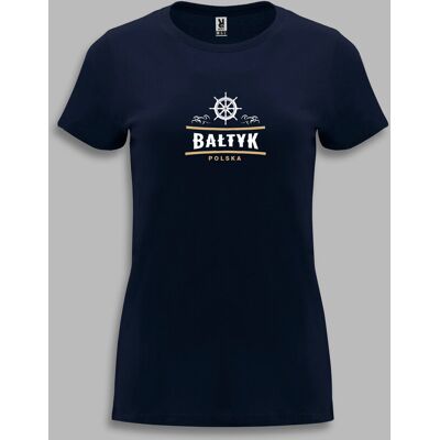 Inny producent Koszulka damska t-shirt damski na prezent morze BAŁTYK Granatowy L Inny producent Koszulka damska t-shirt damski na prezent morze BAŁTYK Granatowy L