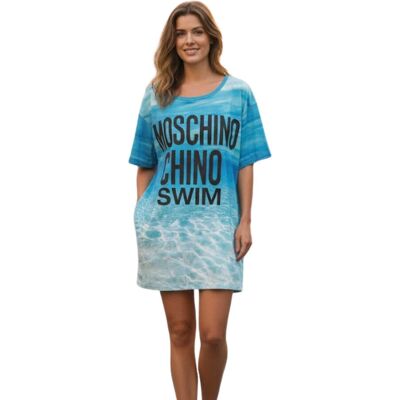 Love Moschino Koszulka damska Moschino Swim długa oversize-S Love Moschino Koszulka damska Moschino Swim długa oversize-S