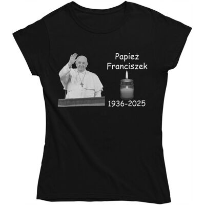 Inny producent Koszulka Damska Papież Franciszek T-Shirt Czarny Jorge Mario Bergoglio L Inny producent Koszulka Damska Papież Franciszek T-Shirt Czarny Jorge Mario Bergoglio L
