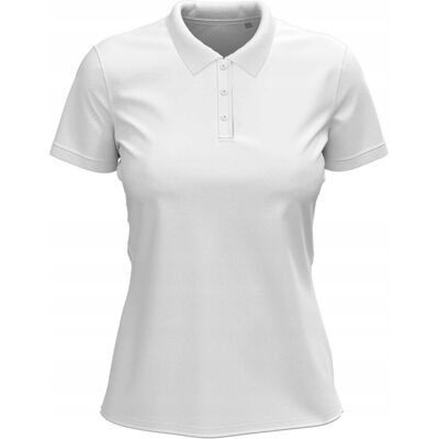 Stedman ST9740 Biała Koszulka Polo Damska - Krótki rękaw - Fitted Piqué Stedman ST9740 Biała Koszulka Polo Damska - Krótki rękaw - Fitted Piqué