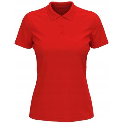 Koszulka damska polo T-shirt bawełniany Polówka Stedman ST9160 Red XXL Koszulka damska polo T-shirt bawełniany Polówka Stedman ST9160 Red XXL
