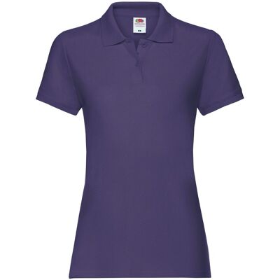 Koszulka damska Premium Polo Fruit of the Loom - Fioletowy XL Koszulka damska Premium Polo Fruit of the Loom - Fioletowy XL