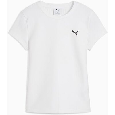 Koszulka damska Puma WARDROBE ESS RIBBED SLIM biała 62976602 r L Koszulka damska Puma WARDROBE ESS RIBBED SLIM biała 62976602 r L