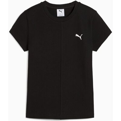 Koszulka damska Puma WARDROBE ESS RIBBED SLIM czarna 62976601 r S Koszulka damska Puma WARDROBE ESS RIBBED SLIM czarna 62976601 r S