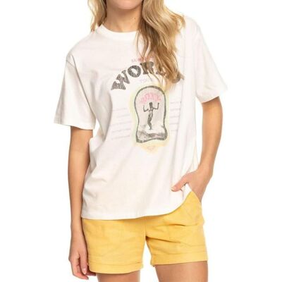 Koszulka damska Roxy Moonlight Sunset oversize ecru-M Koszulka damska Roxy Moonlight Sunset oversize ecru-M