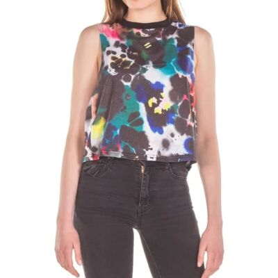 Koszulka damska Superdry Run Cropped Loose bez rękawów -M Koszulka damska Superdry Run Cropped Loose bez rękawów -M