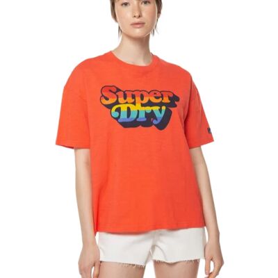 Koszulka damska Superdry Vintage Cali Stripe t-shirt bawełna-M Koszulka damska Superdry Vintage Cali Stripe t-shirt bawełna-M