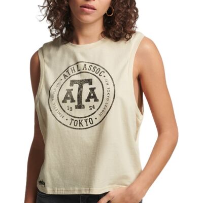 Koszulka damska Superdry Vintage Collegiate Tank bez rękawów -S Koszulka damska Superdry Vintage Collegiate Tank bez rękawów -S