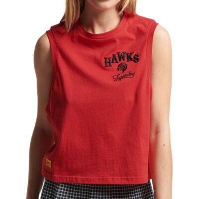 Koszulka damska Superdry Vintage Collegiate Tank bez rękawów -XS Koszulka damska Superdry Vintage Collegiate Tank bez rękawów -XS