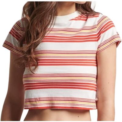 Koszulka damska Superdry Vintage Crop bawełniana-M Koszulka damska Superdry Vintage Crop bawełniana-M