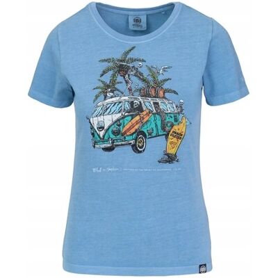 inna (Inny) Koszulka damska T-shirt Pit Bull BeachBreak sprany niebieski S inna (Inny) Koszulka damska T-shirt Pit Bull BeachBreak sprany niebieski S