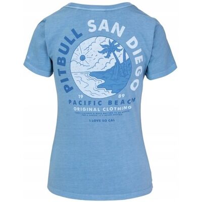 inna (Inny) Koszulka damska T-shirt Pit Bull Planet Surf sprany niebieski XL inna (Inny) Koszulka damska T-shirt Pit Bull Planet Surf sprany niebieski XL