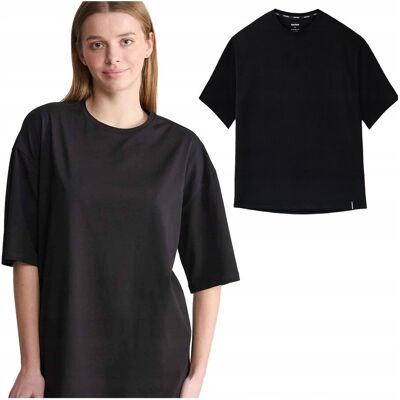 Inny producent Koszulka damska tshirt basic czarny bawełna unisex oversize Naviale XL Inny producent Koszulka damska tshirt basic czarny bawełna unisex oversize Naviale XL
