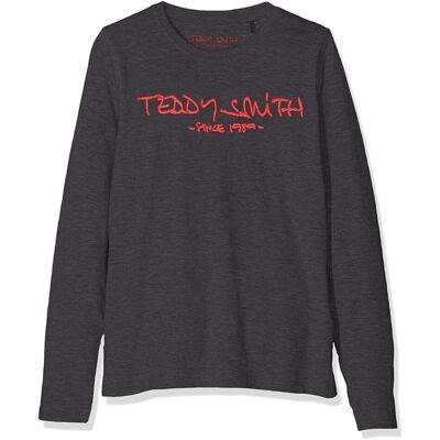 Inna producent Koszulka dziecięca Teddy Smith Ticlass z długim rękawem szara-128 Inna producent Koszulka dziecięca Teddy Smith Ticlass z długim rękawem szara-128