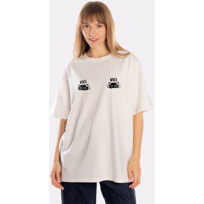 Nadwyraz.com Koszulka KICI KICI Nadwyraz oversize bawełna dla kociarzy Nadwyraz.com Koszulka KICI KICI Nadwyraz oversize bawełna dla kociarzy