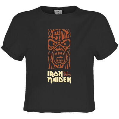 Koszulka Krótka Amplified Iron Maiden 50Th Orange Totem Pole Crop Top-L Koszulka Krótka Amplified Iron Maiden 50Th Orange Totem Pole Crop Top-L