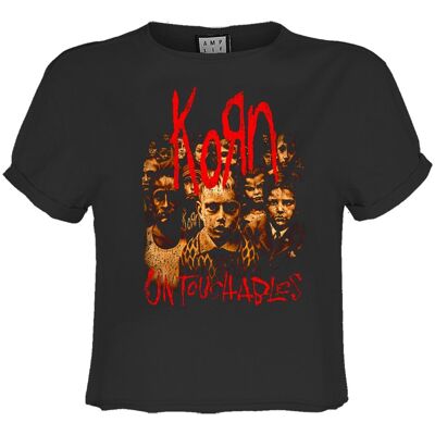 Koszulka Krótka Amplified Korn Untouchables Crop Top-XS Koszulka Krótka Amplified Korn Untouchables Crop Top-XS