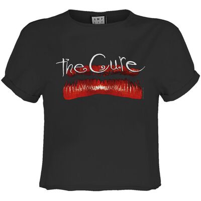 Koszulka Krótka Amplified The Cure Lips Crop Top-S Koszulka Krótka Amplified The Cure Lips Crop Top-S