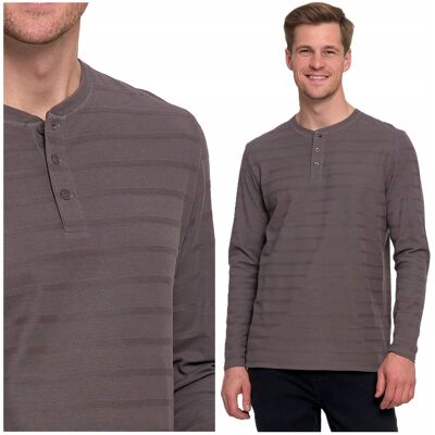 Koszulka Męska Długi Rękaw Bluzka Longsleeve Prążkowana Guziki 3XL MORAJ Koszulka Męska Długi Rękaw Bluzka Longsleeve Prążkowana Guziki 3XL MORAJ