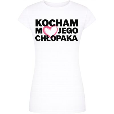 Szumila KOSZULKA NA WALENTYNKI NADRUK KOCHAM MOJEGO CHŁOPAKA SUPER PREZENT HIT 3XL Szumila KOSZULKA NA WALENTYNKI NADRUK KOCHAM MOJEGO CHŁOPAKA SUPER PREZENT HIT 3XL