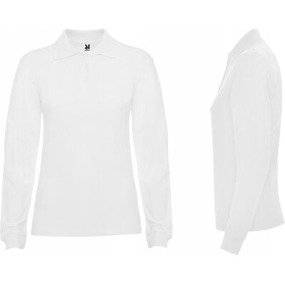 Koszulka POLO Damska Długi Rękaw Bawełna PIQUE ROLY 6636 BIAŁA 3XL Koszulka POLO Damska Długi Rękaw Bawełna PIQUE ROLY 6636 BIAŁA 3XL