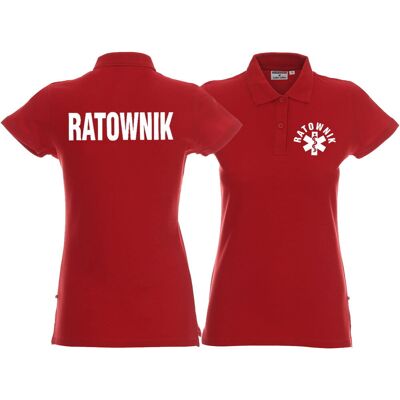 Inny producent Koszulka Polo damska RATOWNIK czerwona (XS) Inny producent Koszulka Polo damska RATOWNIK czerwona (XS)