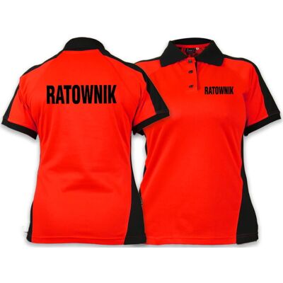 Inny producent Koszulka Polo RATOWNIK damska FLUO Inny producent Koszulka Polo RATOWNIK damska FLUO
