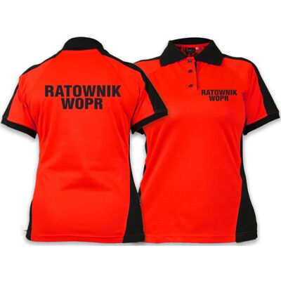 Inny producent Koszulka Polo Ratownik WOPR damska FLUO Inny producent Koszulka Polo Ratownik WOPR damska FLUO
