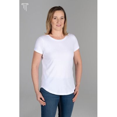 Inny producent Koszulka premium bawełna a'la Supima figura kolumna biała 3XL / Biały Inny producent Koszulka premium bawełna a'la Supima figura kolumna biała 3XL / Biały