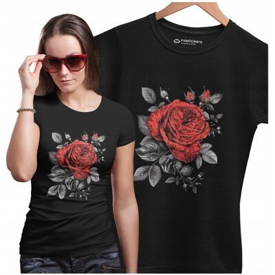 inna (Inny) Koszulka Róża Damska W Kwiaty Kwiatki Bluzka T-Shirt Damski inna (Inny) Koszulka Róża Damska W Kwiaty Kwiatki Bluzka T-Shirt Damski