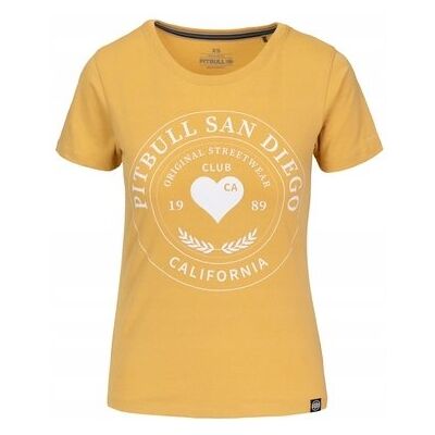 inna (Inny) Koszulka t-shirt damska Pit Bull Pitbull Heartie żółta S inna (Inny) Koszulka t-shirt damska Pit Bull Pitbull Heartie żółta S