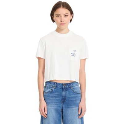 Koszulka VOLCOM 26 F Pocket Dial - Vintage White - L Koszulka VOLCOM 26 F Pocket Dial - Vintage White - L