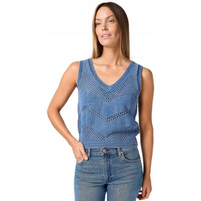 Koszulka Wrangler SWEATER TANK 112364275 Cyaneus XS Koszulka Wrangler SWEATER TANK 112364275 Cyaneus XS