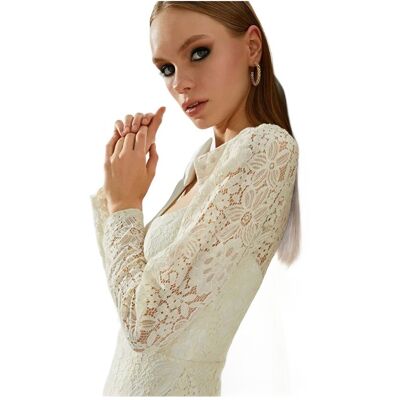 Inny producent KOTON ELEGANCKA SUKIENKA WIECZOROWA KORONKA DŁUGI RĘKAW M 5FA Inny producent KOTON ELEGANCKA SUKIENKA WIECZOROWA KORONKA DŁUGI RĘKAW M 5FA