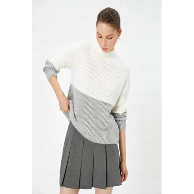 Inny producent KOTON SWETER DAMSKI DWUKOLOROWY Z GOLFEM I PRĄŻKOWANĄ FAKTURĄ XS 5GA* Inny producent KOTON SWETER DAMSKI DWUKOLOROWY Z GOLFEM I PRĄŻKOWANĄ FAKTURĄ XS 5GA*